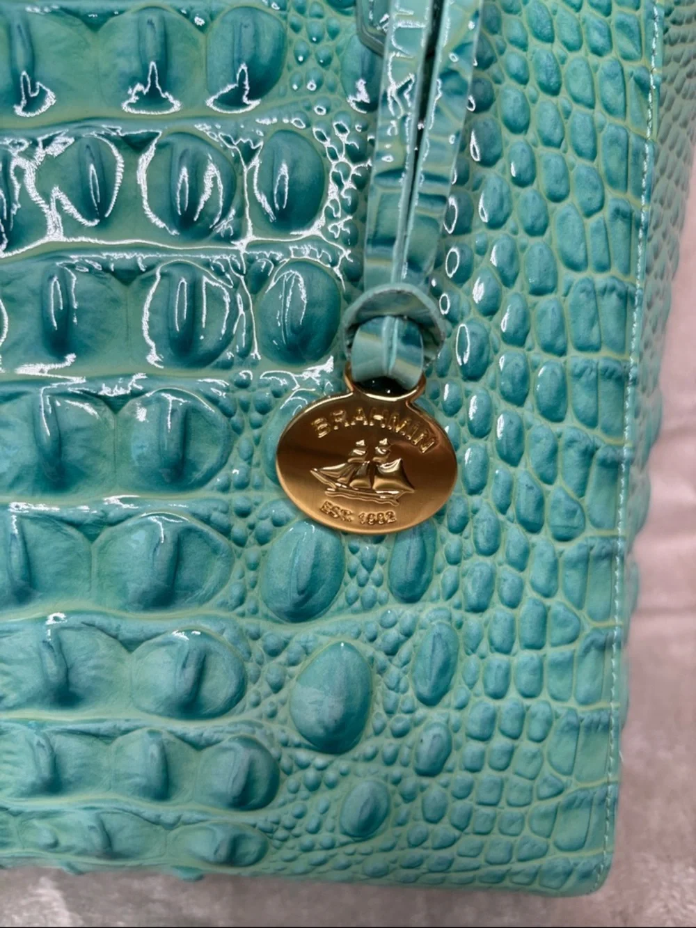 Brahmin Harrison Carryall Glass Glossy Rare Find - Picture 7 of 14